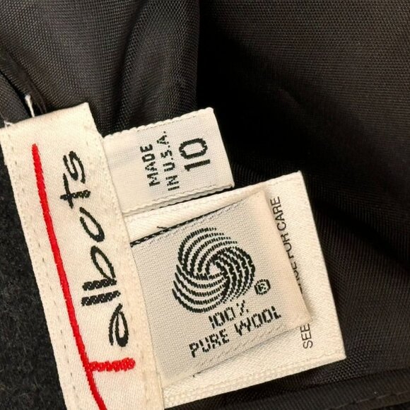 Talbots Womens Charcoal Pencil Skirt Size 10 100% Pure Wool pockets lined - Picture 3 of 8